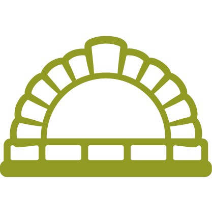 Icono asador de pizza